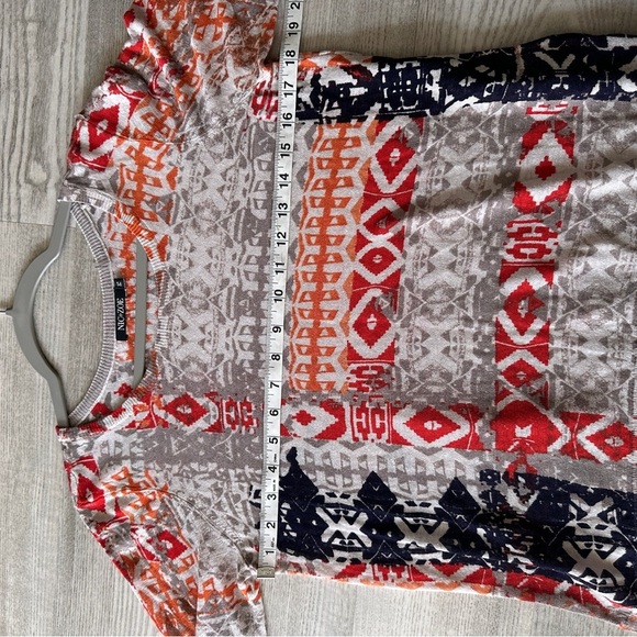 Nic + Zoe Multicolor Patterned Linen Knit Top PS - Picture 8 of 10